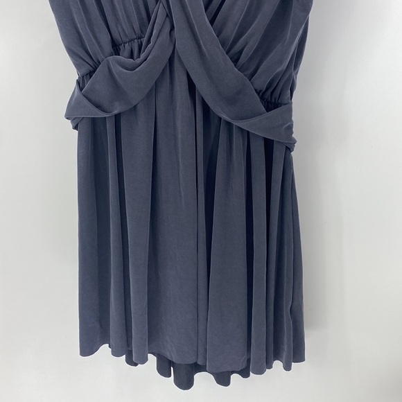 Free People Criss Cross Dress casual comfy summer mini minimalist grey - Picture 5 of 8